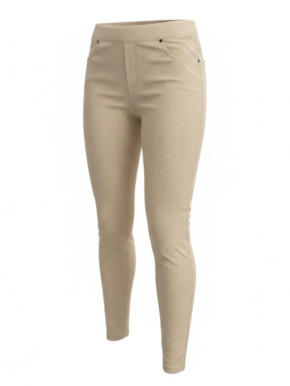 Simply Vera Vera Wang Cream Ribbed Ponte Leggings